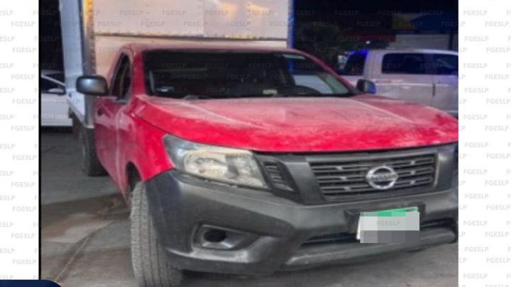 ASEGURA FGESLP VEHÍCULO CON REPORTE DE ROBO VIGENTE