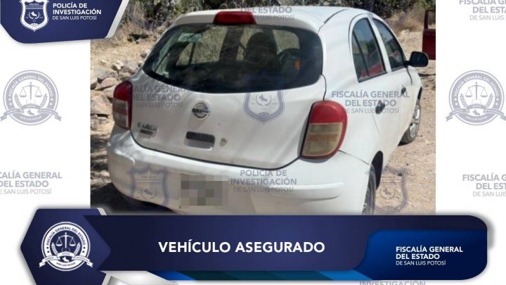 POLICÍA DE INVESTIGACIÓN ASEGURA AUTOMÓVIL CON REPORTE DE ROBO