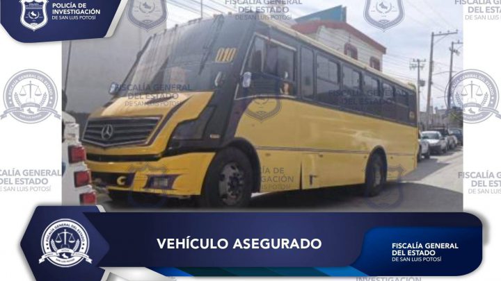 TRAS REPORTE DE ROBO, PDI REALIZA ASEGURAMIENTO DE AUTOBÚS EN LA CAPITAL POTOSINA