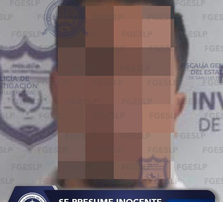 POR HOMICIDIO OCURRIDO EN ZONA METROPOLITANA, FUE APREHENDIDO UN PRESUNTO PARTICIPANTE: FGESLP