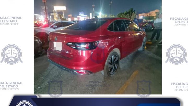 FGESLP RECUPERA UN AUTOMÓVIL EN LA CAPITAL POTOSINA QUE FUE ROBADO EN GUANAJUATO