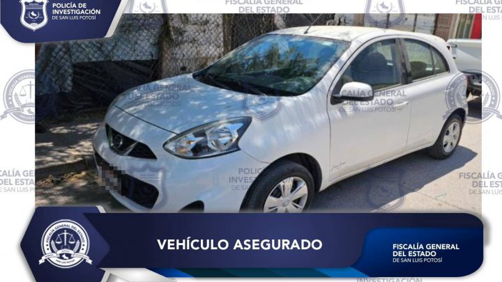 UN AUTOMÓVIL ROBADO FUE RECUPERADO POR DE LA POLICÍA DE INVESTIGADORA EN SLP