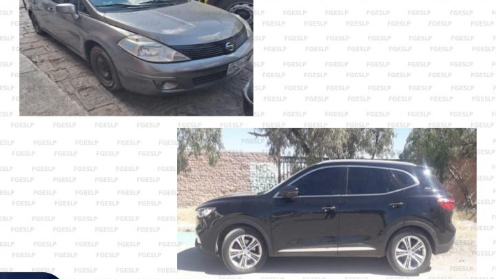 PERSONAL OPERATIVO DE FISCALÍA ASEGURA DOS VEHÍCULOS POR DIVERSOS MOTIVOS EN SLP