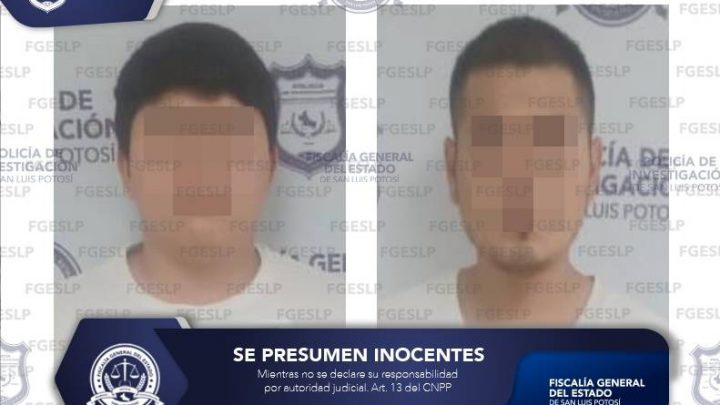 FISCALÍA GENERAL DEL ESTADO DETIENE A DOS GEaNERADORES DE INCIDENCIA DELICTIVA EN SLP