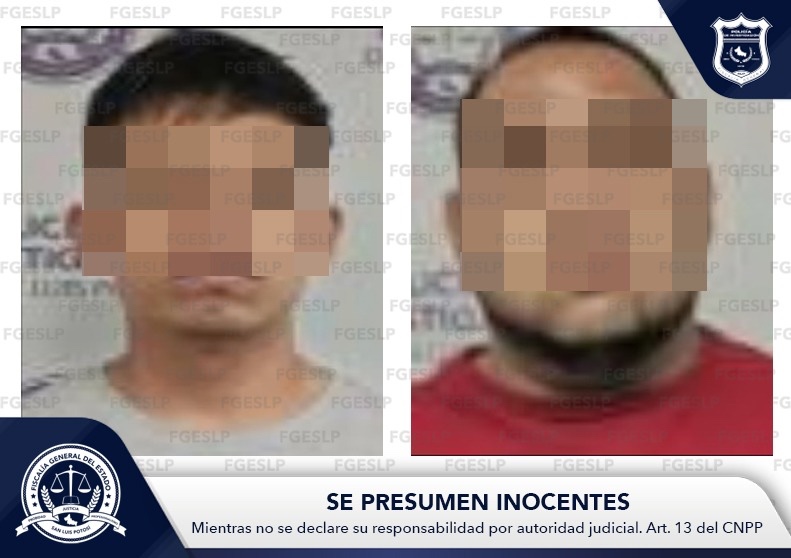 FISCALÍA LLEVARÁ ANTE JUEZ A PAR DE PRESUNTOS INTEGRANTES DE UNA BANDA DEDICADA AL ROBO DE VEHÍCULOS EN SLP
