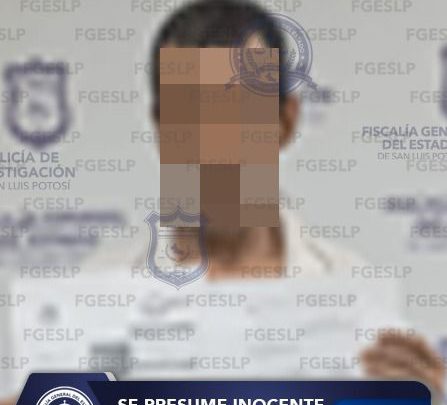 EN LA CAPITAL DE SLP PERSONAL DE FISCALÍA DETUVO A LUIS “N” POR SUPUESTO ROBO