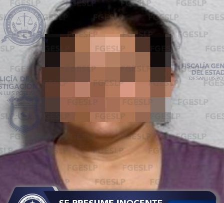TRAS INDAGATORIAS IMPLEMENTADAS POR EL DECESO DE UNA BEBÉ EN MATEHUALA, LA FISCALÍA DE SLP DETUVO A UNA MUJER