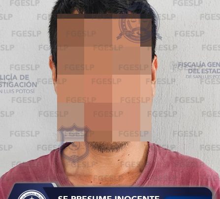 POR PROBABLE VIOLACIÓN EN CIUDAD FERNÁNDEZ, QUEDÓ APREHENDIDO JUAN “N”: FGESLP