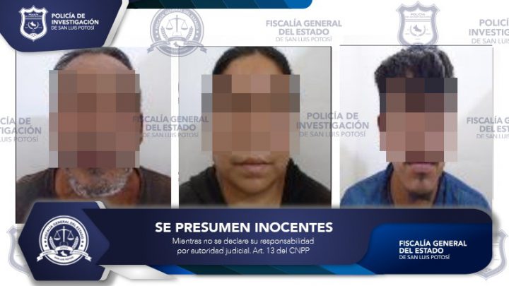 TRES IMPUTADOS DE SECUESTRO POR FISCALÍA ENFRENTARÁN A UN JUEZ EN SLP