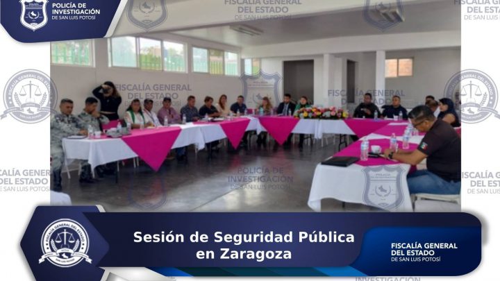 FGESLP PARTICIPA EN SESIÓN ORDINARIA DE SEGURIDAD PÚBLICA EN ZARAGOZA