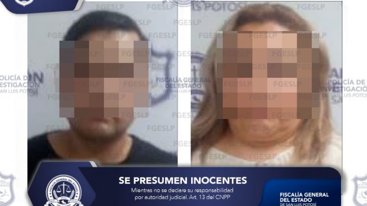 FISCALÍA POTOSINA ASEGURÓ A PAREJA POR EL PROBABLE DELITO DE DAÑO EN LAS COSAS