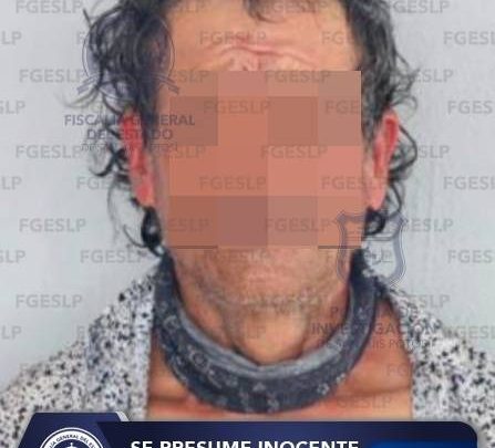EN LA ZONA MEDIA, FGESLP ASEGURÓ A OCTAVIO “N” POR PRESUNTA VIOLENCIA FAMILIAR Y AMENAZAS