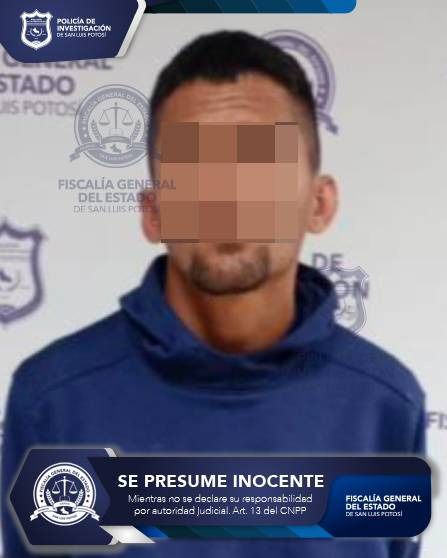 FGESLP APREHENDE A SEÑALADO DE ROBO CALIFICADO EN LA CAPITAL POTOSINA