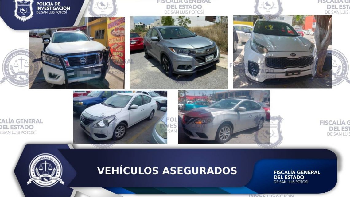 LABORES OPERATIVAS DE FGESLP PERMITEN EL ASEGURAMIENTO DE CINCO VEHÍCULOS POR DIVERSOS MOTIVOS LABORES OPERATIVAS DE FGESLP PERMITEN EL ASEGURAMIENTO DE CINCO VEHÍCULOS POR DIVERSOS MOTIVOS