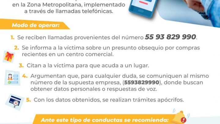 FISCALÍA DE SLP EXHORTA A LA POBLACIÓN A MANTENERSE ALERTA ANTE ESTAFAS VÍA TELEFÓNICA