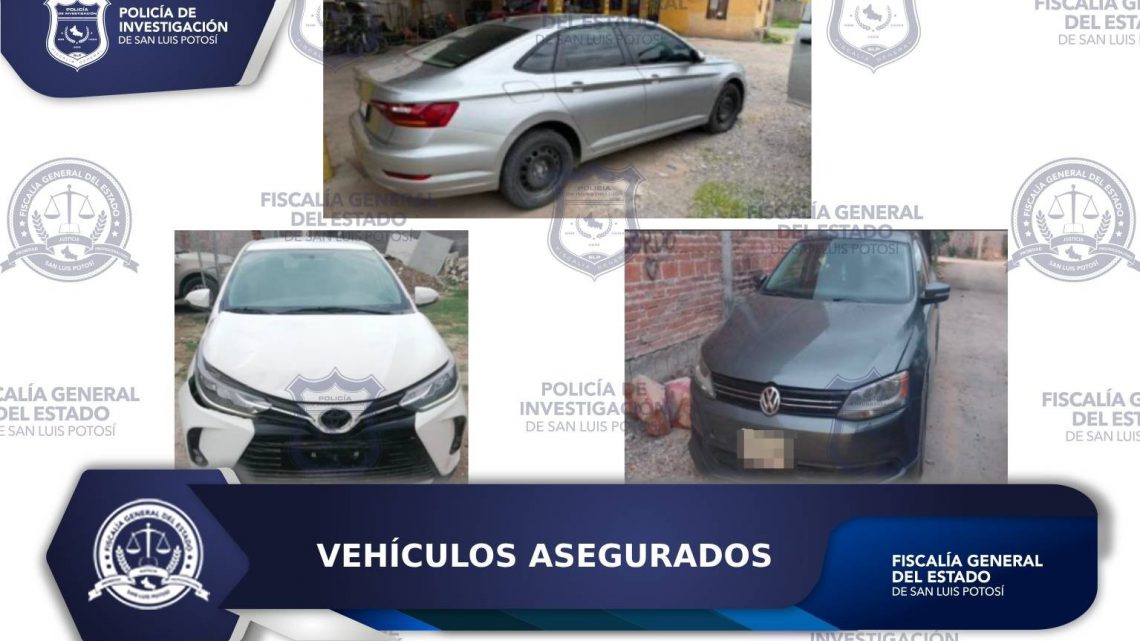 POLICÍA INVESTIGADORA DE FGESLP RECUPERA TRES VEHÍCULOS CON REPORTE DE ROBO POLICÍA INVESTIGADORA DE FGESLP RECUPERA TRES VEHÍCULOS CON REPORTE DE ROBO