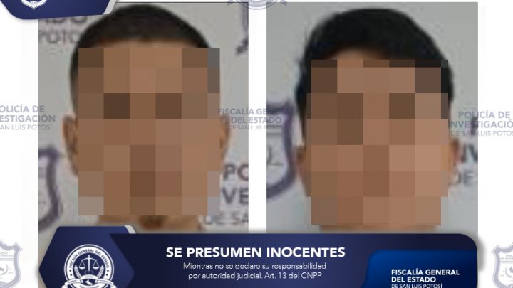 SEÑALADOS DE PROBABLE ROBO CALIFICADO FUERON APREHENDIDOS POR FGESLP