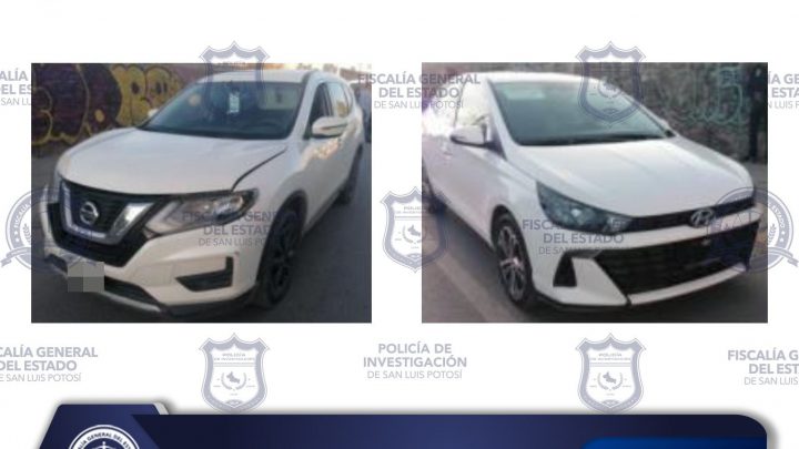 MEDIANTE OPERATIVO RASTREADOR FGESLP RECUPERA DOS AUTOMOTORES CON ALTERACIONES EN SU SERIE