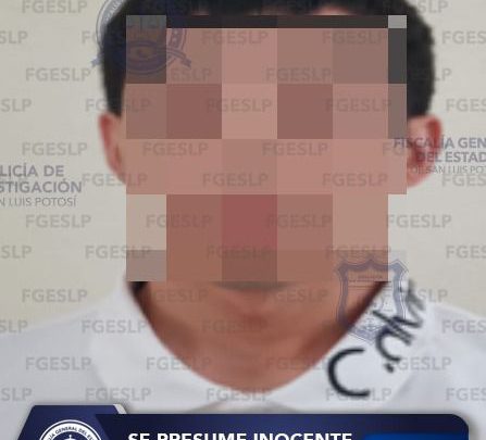ELEMENTOS DE FISCALÍA APREHENDEN A IMPUTADO POR PROBABLE DELITO CONTRA LA SALUD EN SLP