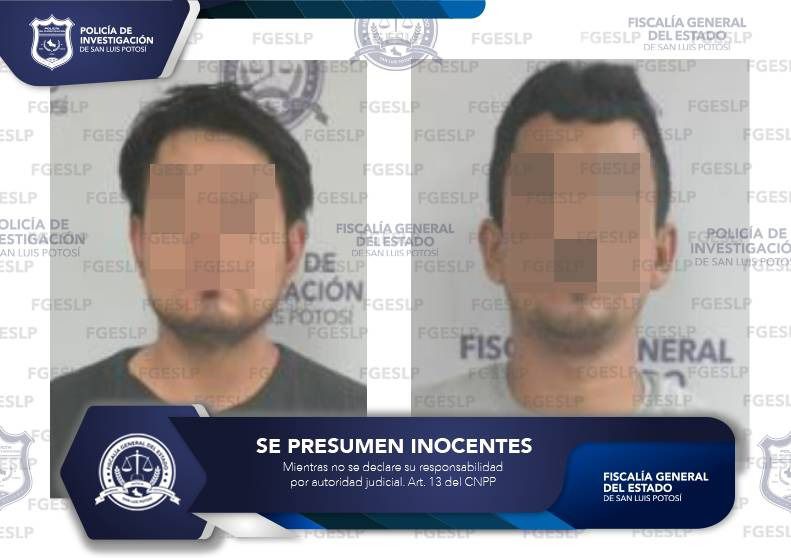 ELEMENTOS DE FGESLP ASEGURAN A SEÑALADOS DE ROBOS DE VEHÍCULOS
