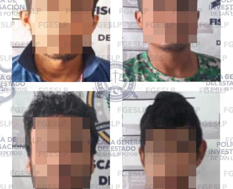 CUATRO SUJETOS FUERON ASEGURADOS POR FISCALÍA DE SLP BAJO EL DELITO DE ROBO CALIFICADO CUATRO SUJETOS FUERON ASEGURADOS POR FISCALÍA DE SLP BAJO EL DELITO DE ROBO CALIFICADO