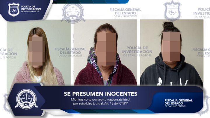 TRAS DELITOS CONTRA SERVIDORES PÚBLICOS Y LESIONES FUERON ASEGURAS POR FGESLP TRES MUJERES