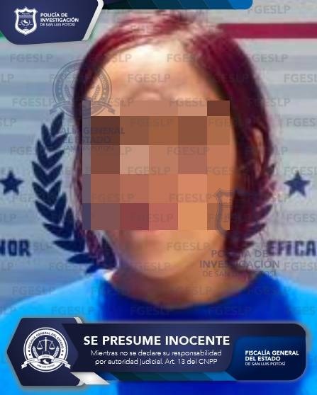 POLICÍA DE FISCALÍA DE SLP  DETUVO A JAZMÍN “N” POR DELITO CONTRA LA SALUD