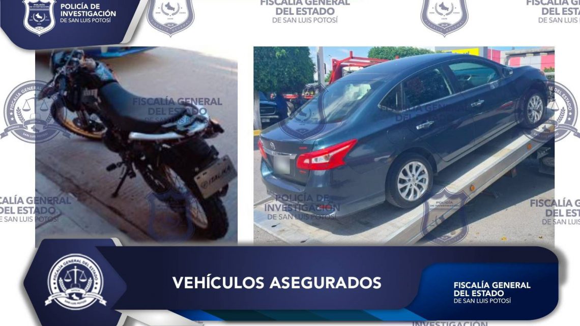 POLICÍA INVESTIGADORA ASEGURA DOS AUTOMOTORES CON REPORTE DE ROBO