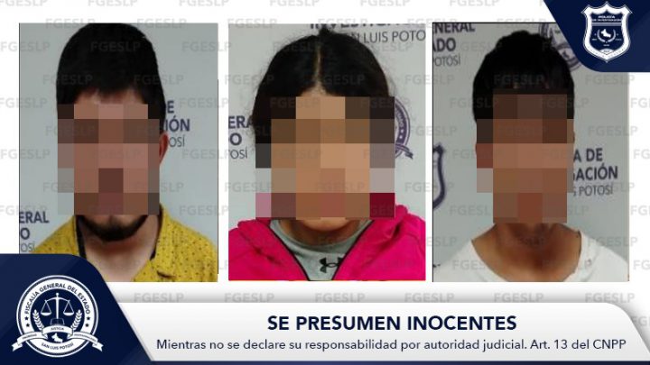 TRES PERSONAS SON CAPTURADAS POR FGESLP, TRAS PRESUNTAMENTE SIMULAR UN SECUESTRO