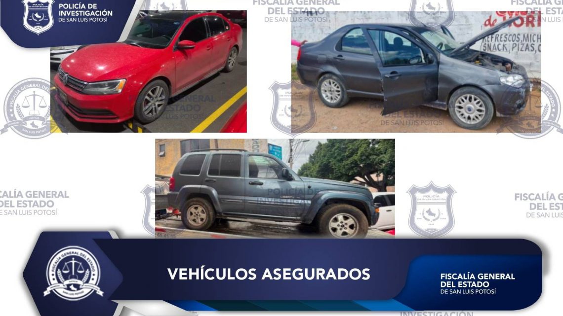 TRES VEHÍCULOS CON IRREGULARIDADES FUERON ASEGURADOS POR LA FISCALÍA POTOSINA