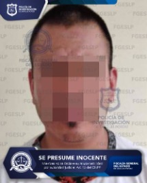 DETIENE FISCALÍA A HOMBRE SEÑALADO POR VIOLENCIA FAMILIAR Y LESIONES EN SLP