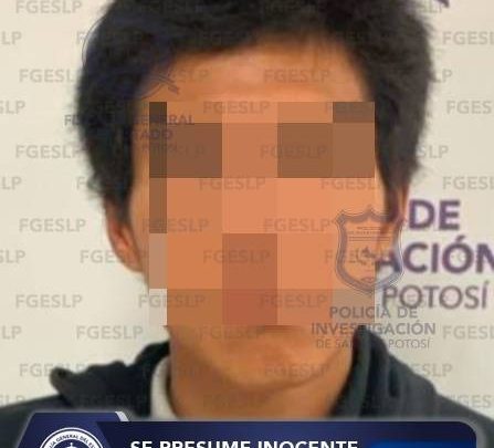 FISCALÍA DETIENE A UN HOMBRE SEÑALADO POR DELITO CONTRA LA SALUD EN LA CAPITAL DE SLP