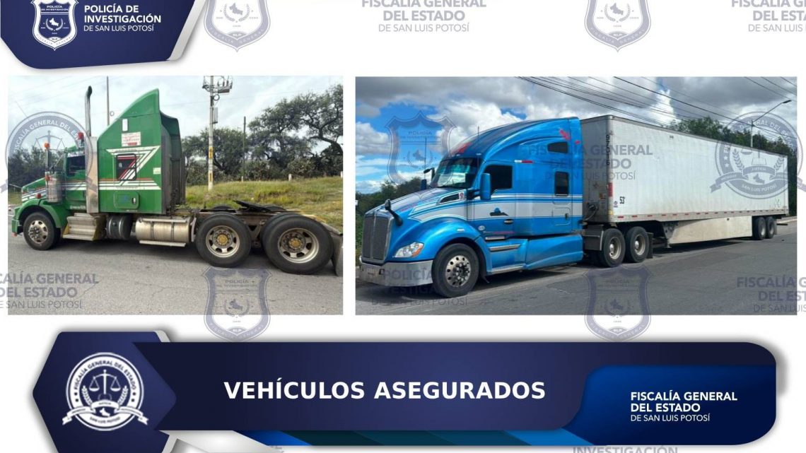 POLICÍA DE INVESTIGACIÓN RECUPERA EN LA ENTIDAD POTOSINA, DOS VEHÍCULOS ROBADOS