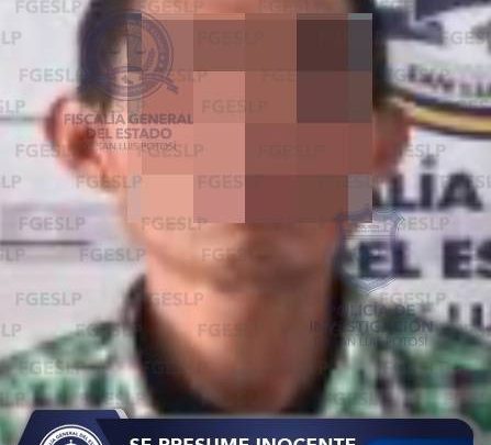 FISCALÍA POTOSINA DETIENE A SEÑALADO POR VIOLENCIA FAMILIAR EN AQUISMÓN
