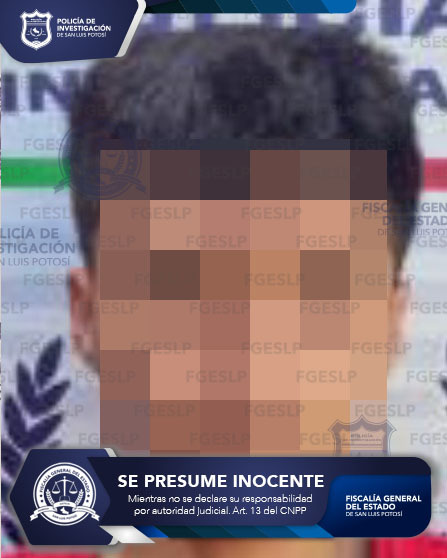 APREHENDE FISCALÍA DE SLP A JOSÉ “N” POR PROBABLE DELITO CONTRA LA SALUD