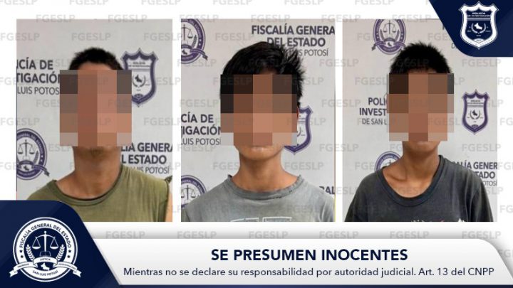 TRES SEÑALADOS DE HOMICIDIO PASARÁN SU PROCESO EN PRISIÓN, TRAS IMPUTACIÓN DE AGENTES FISCALES DE SLP