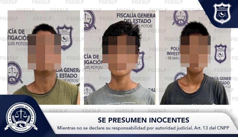 TRES SEÑALADOS DE HOMICIDIO PASARÁN SU PROCESO EN PRISIÓN, TRAS IMPUTACIÓN DE AGENTES FISCALES DE SLP