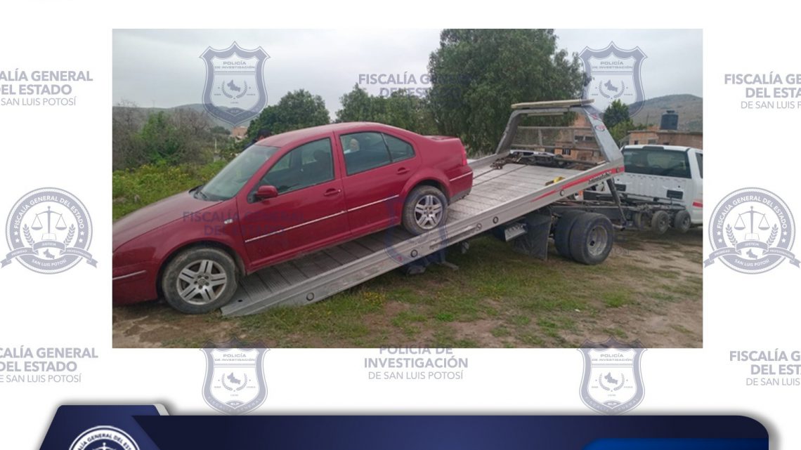 POLICÍA INVESTIGADORA DE SLP RECUPERA VEHÍCULO ROBADO