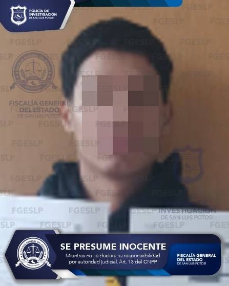 VÍCTOR “N” FUE ASEGURADO POR LA FISCALÍA BAJO EL DELITO DE ROBO CALIFICADO EN SLP