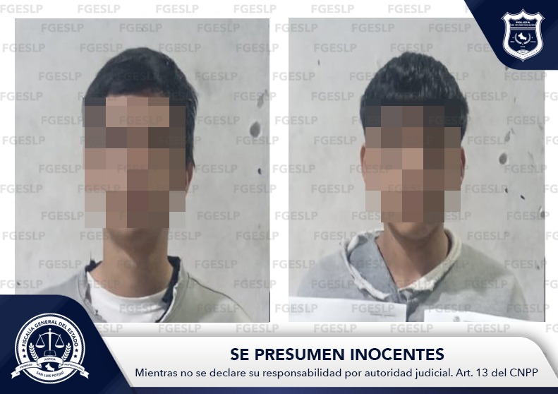 DOS SUJETOS ENFRENTARÁN PROCESO PENAL AL SER SEÑALADOS DE ROBO CALIFICADO POR FGESLP