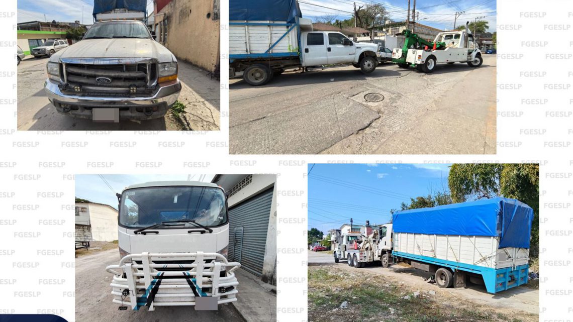 POLICÍA DE INVESTIGACIÓN RECUPERA DOS VEHÍCULOS EN CIUDAD VALLES