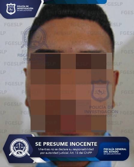 FISCALÍA POTOSINA CUMPLIMENTA ORDEN DE APREHENSIÓN CONTRA IRVING “N” POR ROBO CALIFICADO