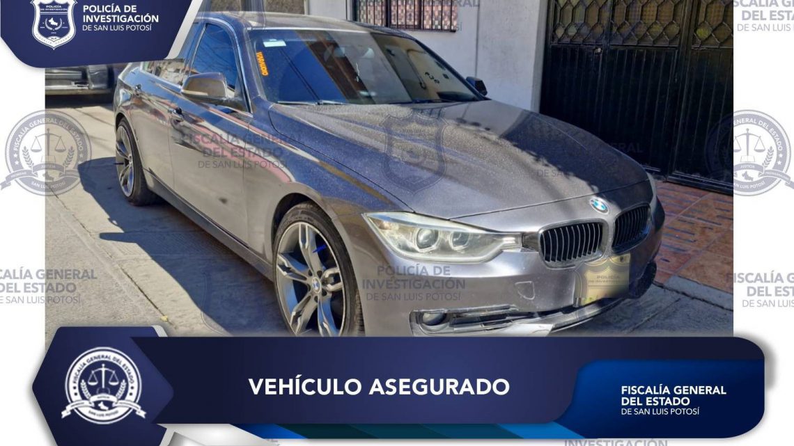 FISCALÍA POTOSINA LOCALIZA VEHÍCULO CON REPORTE DE ROBO EN LA CAPITAL DEL ESTADO