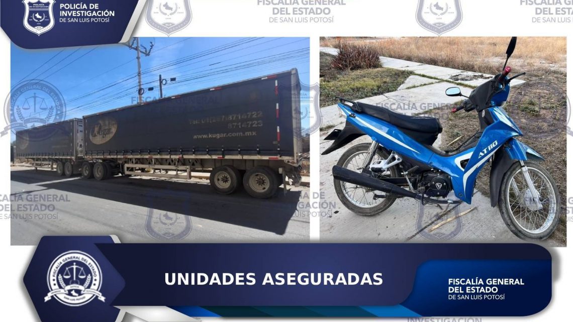 ELEMENTOS DE LA POLICÍA DE INVESTIGACIÓN ASEGURAN UNIDADES CON REPORTE DE ROBO