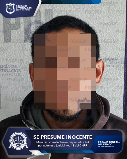 FGESLP CUMPLIMENTA UNA ORDEN DE APREHENSIÓN A UN INDIVIDUO POR PROBABLE DELITO CONTRA LA SALUD