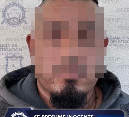 FGESLP DETIENE A MARTÍN “N” POR PROBABLE VIOLENCIA FAMILIAR Y LESIONES CALIFICADAS