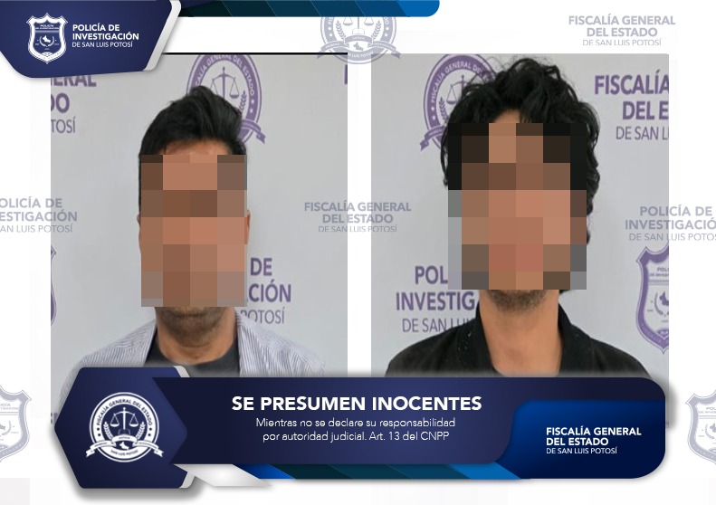 PDI DETIENE EN LA CAPITAL POTOSINA A DOS PERSONAS CON CAMIONETAS ROBADAS