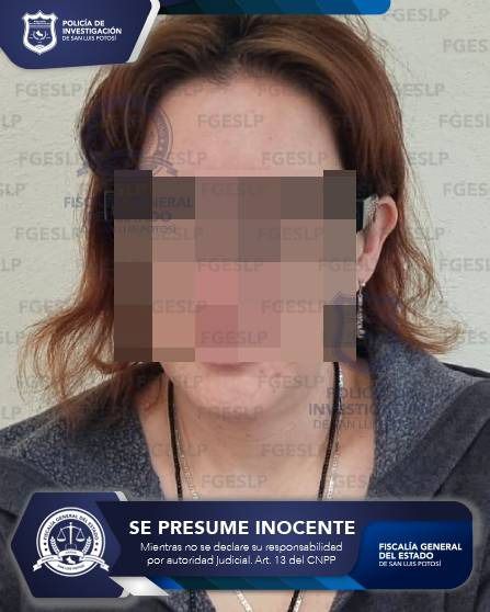 EN LA CAPITAL POTOSINA, FISCALÍA DETUVO A MIRIAM “N” POR VIOLENCIA FAMILIAR