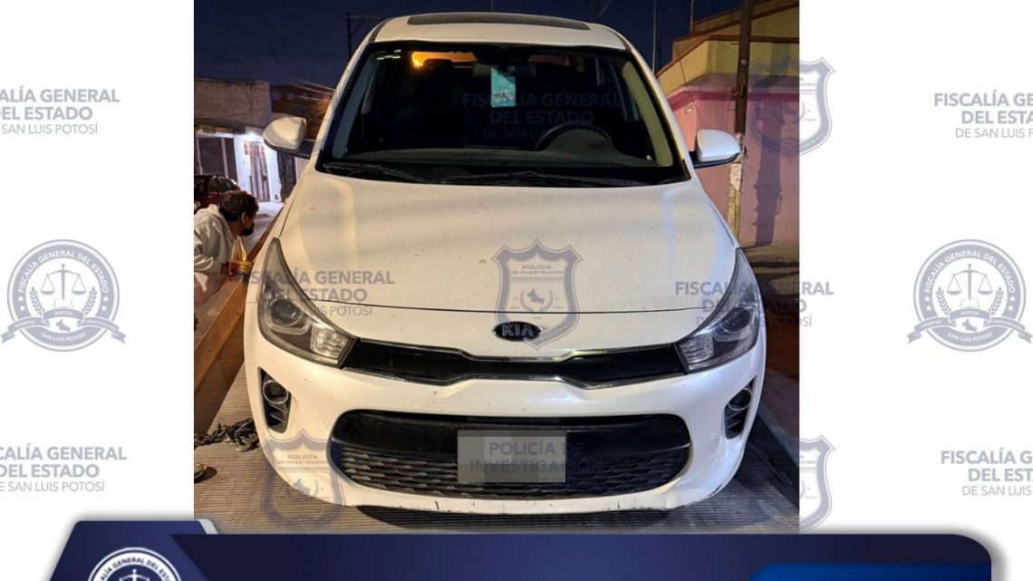 FGESLP ASEGURA VEHÍCULO CON ALTERACIONES EN SUS MEDIOS DE IDENTIFICACIÓN Y REPORTE DE ROBO