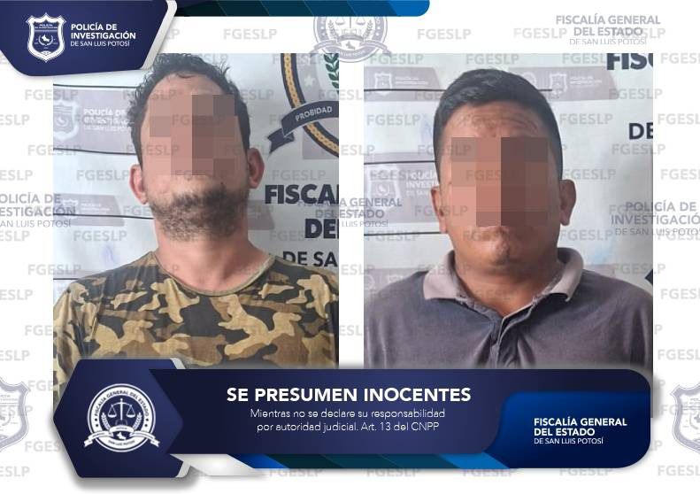 PDI POTOSINA DETIENE A DOS MASCULINOS POR DELITO DE RESISTENCIA